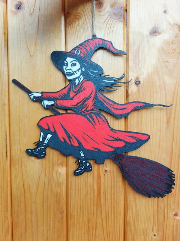 Halloween scary Witch window decoration