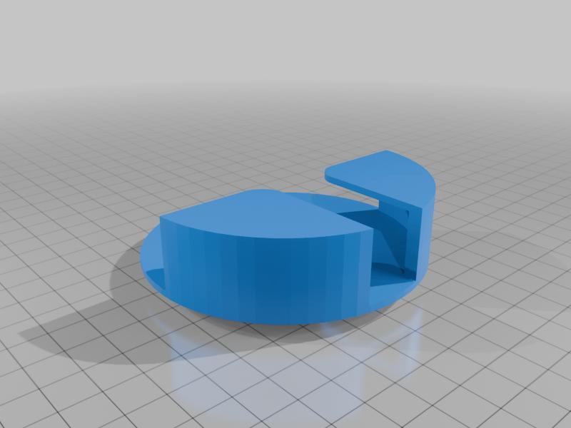 Wall-mounted three-inch inspection mirror holder