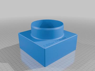 Adaptor 110mm HT-pipe on 140mm fan