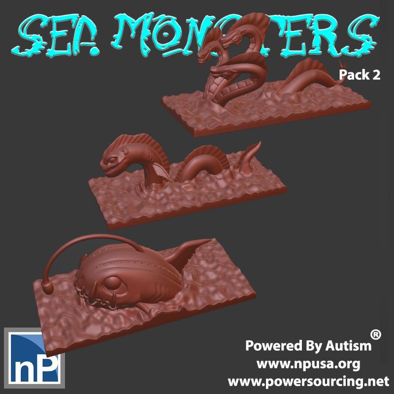 Mini Sea Monsters, pack 2
