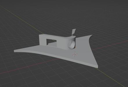 third part with micro switcher hole