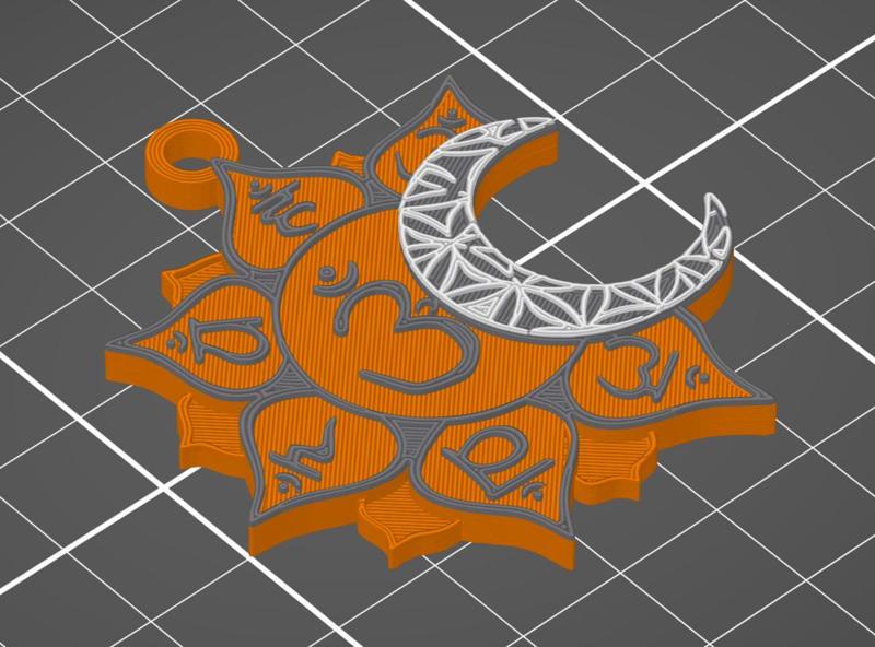 Colgante collar 7 chakra