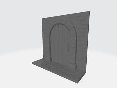Castle door stand 1/12