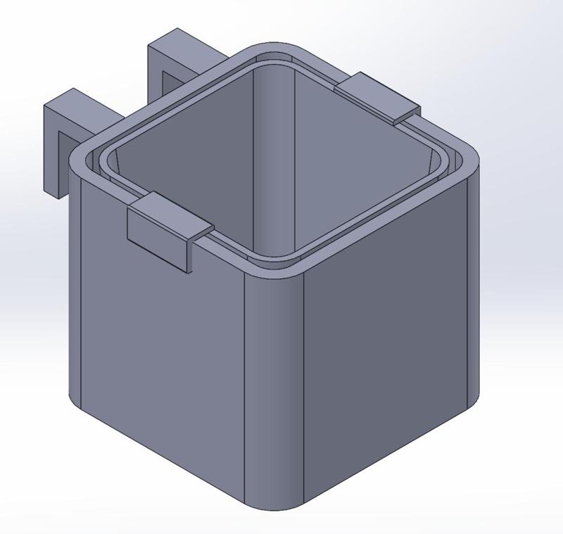 Flower pot for railing