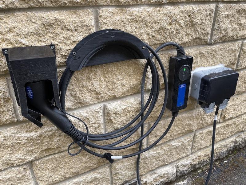 EV Charging Lead Hanger and Type 2 Plug Holder
