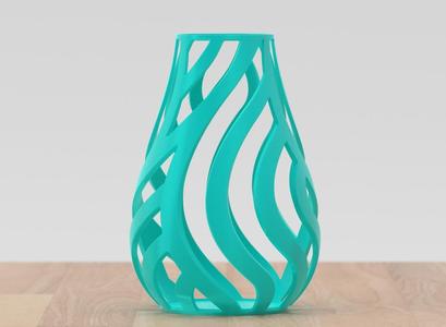 Wavy Lattice Vase