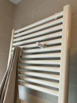 Towel holder for radiator heater