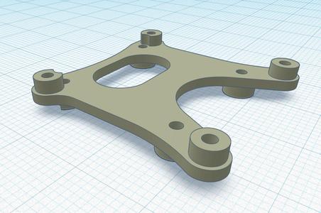 20x20 to 25.5x25.5 adapter offset with standoffs