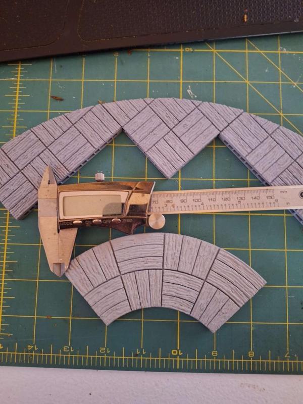 Wood Floor OpenLock Tri Plank Curves (inch)