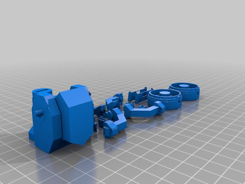 Gundam Gouf backpack thruster (full articulation)