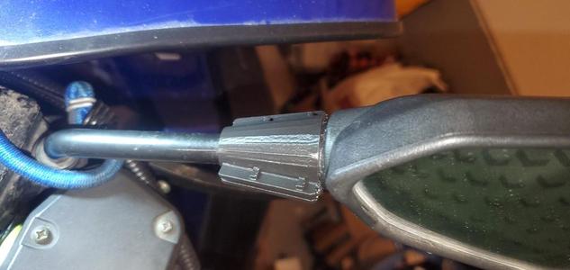 ATV Rear view mirror support