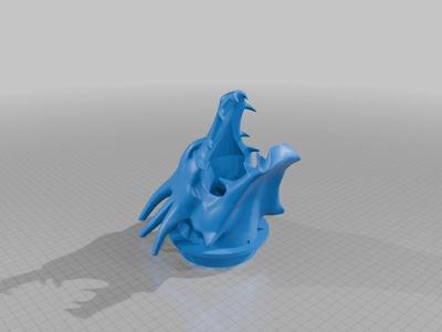 Furnace Vent Pipe Cover - Dragon Head 