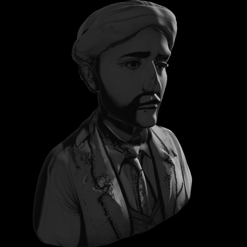 Turbaned Thinker Bust