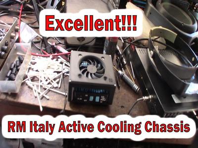 RM Italy KL203 KL203P Active Fan Cooling Chassis CB and 10M amplifier