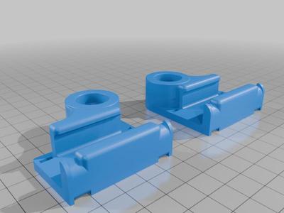 Dirt bike handguard mirror clip mounts for Barkbusters 2