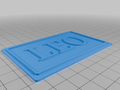 Copy of Custom License Plate leo 