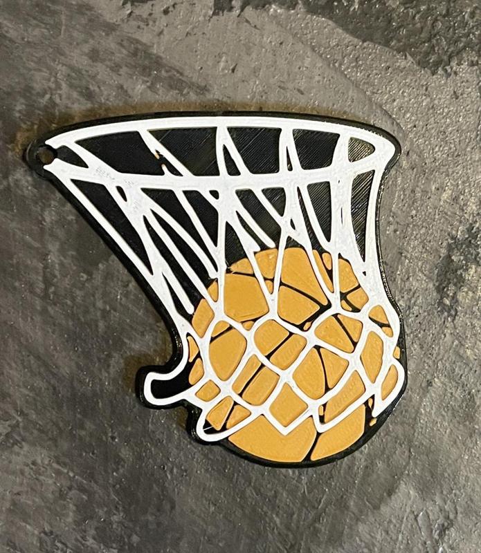 Basket Ball Hoop Keychain
