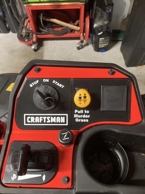 Craftsman z5800 Control Panel Cover