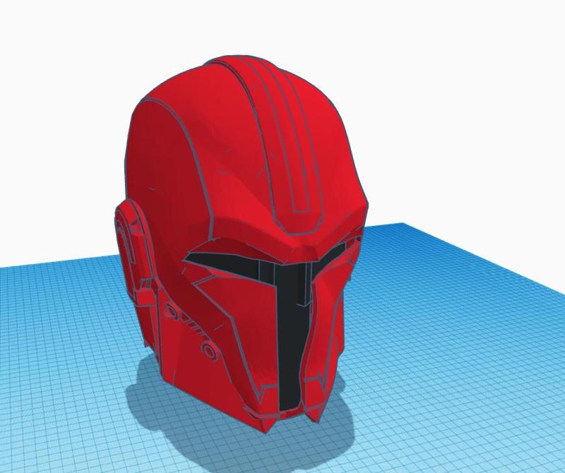 Red Hood inspired Mandalorian Helmet