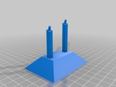 BTTF 2 Delorean (Welly production) stand