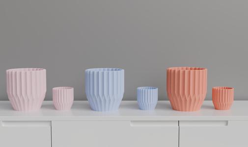 Ribbed Pot