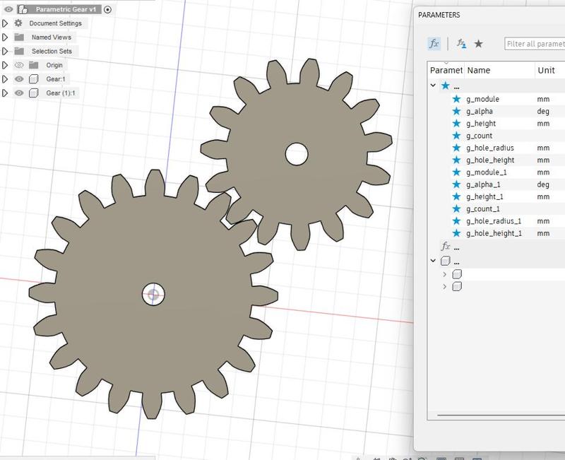 Parametric Spur Gear