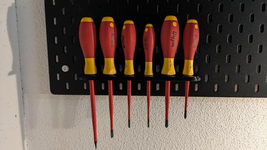 IKEA SKADIS 6x Wiha Screwdriver Holder