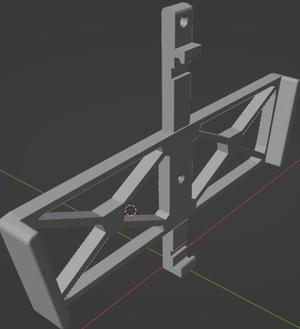 Remix wall mount for Asus AX83U router