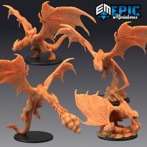 Draconic Wyvern Set / Bulky Dragon / Flying Fire Drake