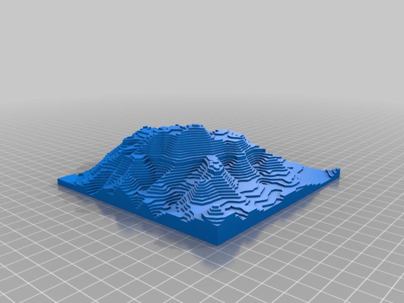 3D height map of Serra da Estrela (Portugal)