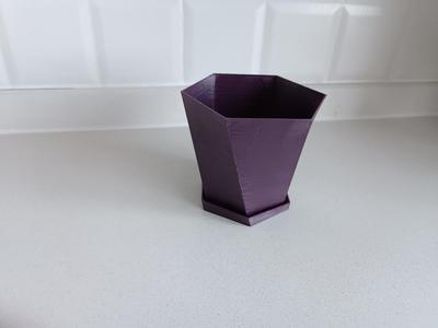 Twisted Hexagon Vase