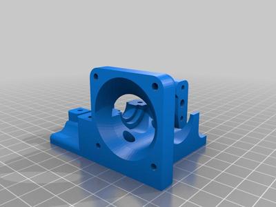 Bowden X-Carriage Mount for E3dV6 (Jack Waterfall) BLTouch, 40mm fan, Volcano Hotend