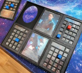 Warp Lancer Game Dashboard and Card Holders