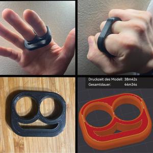 Knuckle Duster 2 fingers  / Schlagring 2 Finger knuckles
