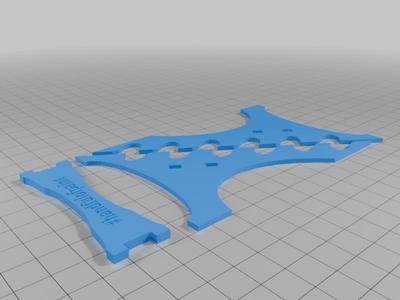 Brush Holder Stand - Flat for Resin - Lychee & STL