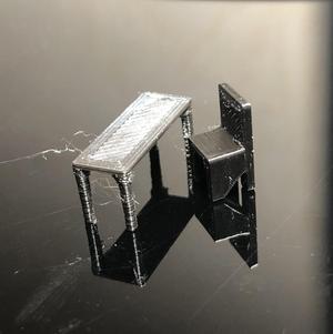 Chair and table model