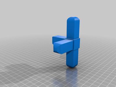 Connector square tube 20x20x1.5
