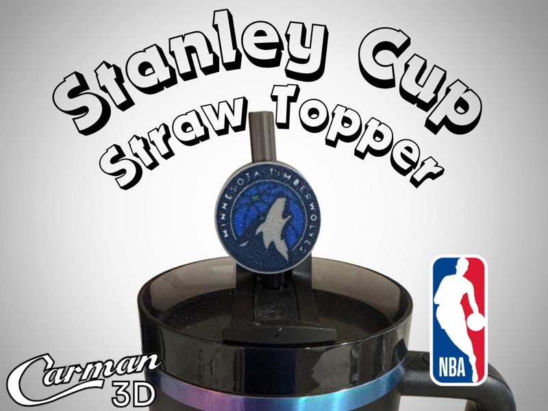 Minnesota Timberwolves Stanley Cup Straw Topper
