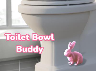 Bunny Bathroom Buddy Toilet Bowl Bolt Cover Rabbit