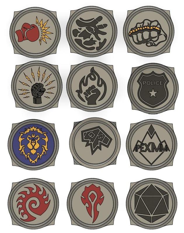 DND Tokens HANDS AND SYMBOLS
