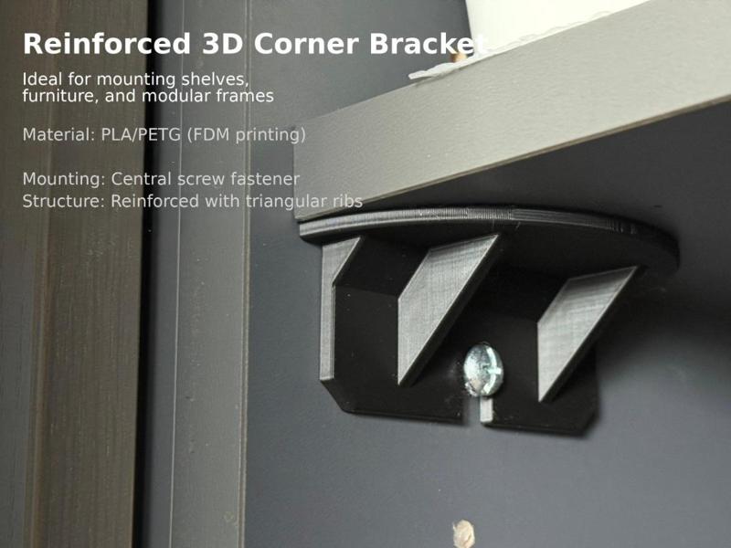 Reinforced 3D Corner Bracket
