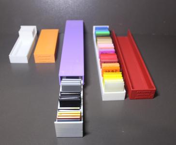 30x30mm filament reference chip and box for 25 or 50 - Ideal for Hueforge and ColorReader libraries