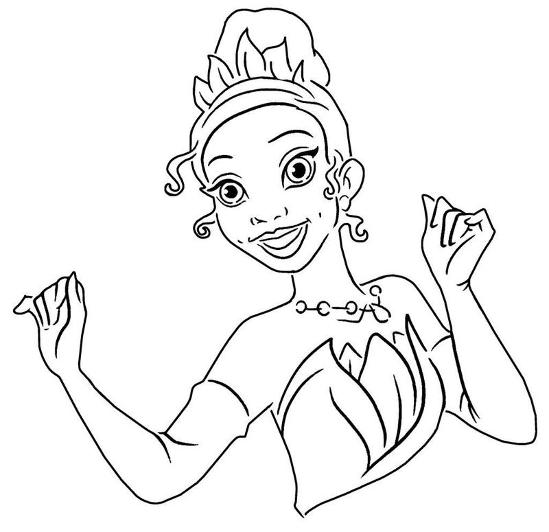 Princess Tiana stencil 3 + 2D
