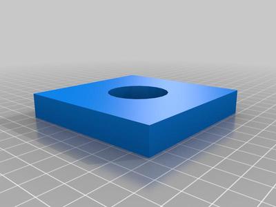 plate for (approx. 1 inch bolt)