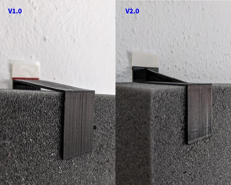 Mounting bracket for acoustic foam (25mm & 50mm) v2