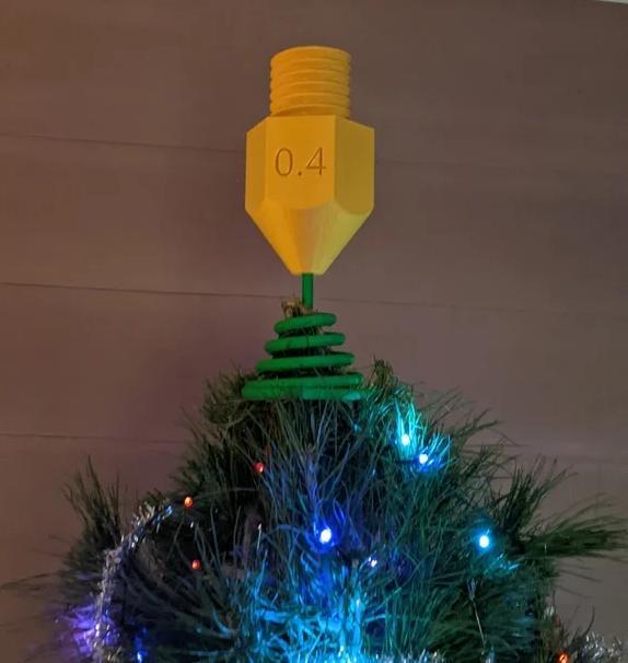 Nozzle Christmas Tree Topper