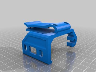 UV5R removed volume guard, added belt clip, added cable support