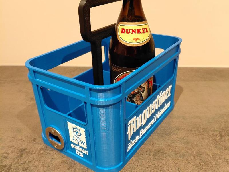 6-Pack Bottle Carrier "Man Bag" with Opener