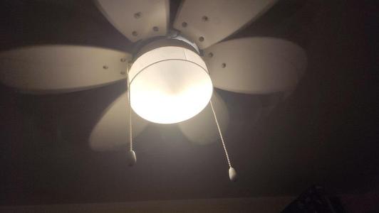 globe lamp ceiling fan 