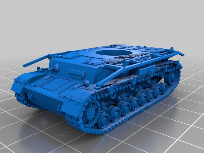 15mm 1:100 Panzer 4 pzkpfw IV hull 